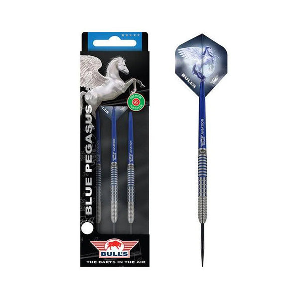 Bull's NL Blue Pegasus A 95% Tungsten Steel Tip Darts-1-22 GRAM-Premier Darts