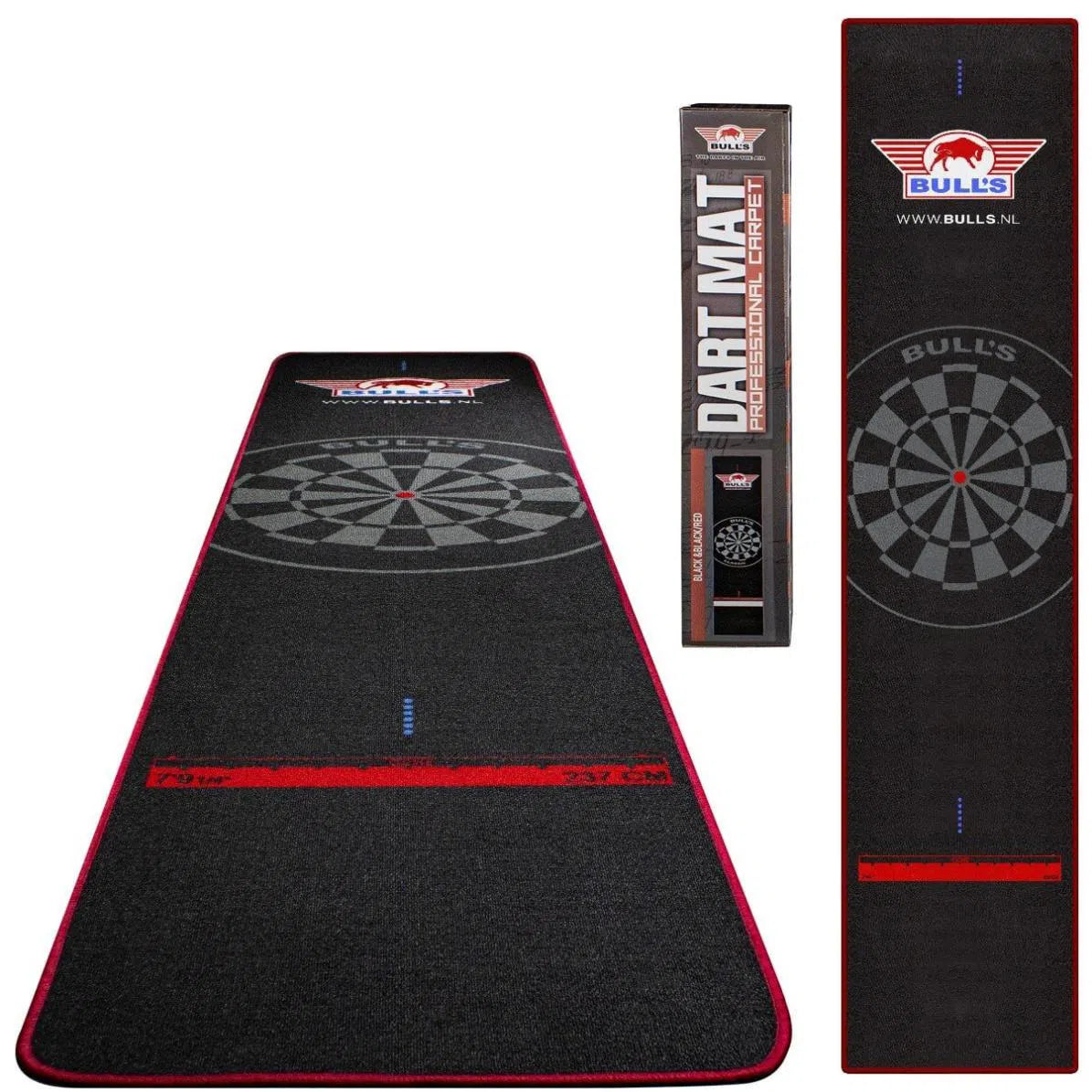 Bull's NL Carpet Dartmat Black-Red 300x65cm