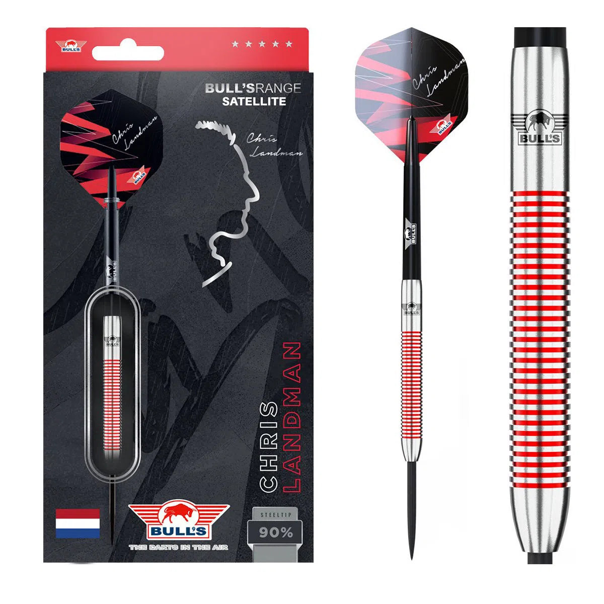 Bull's NL Chris Landman 90% Tungsten Steel Tip Darts