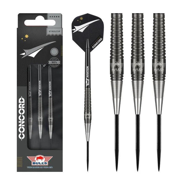 Bull's NL Concord 90% Tungsten Steel Tip Darts-1-22 GRAM-Premier Darts