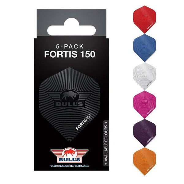 Bull's NL Fortis Standard No2 Flights 5 Pack-1-Black-Premier Darts