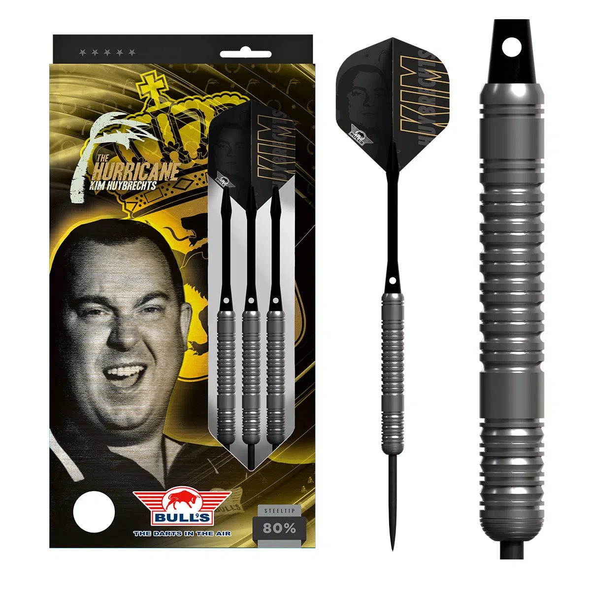 Bull's NL Kim Huybrechts 80% Tungsten Steel Tip Darts