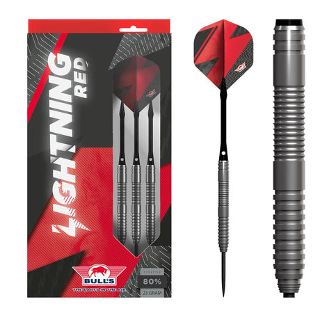 Bull's NL Lightning Red 80% Tungsten Steel Tip Darts