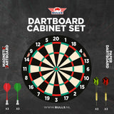 Bull's NL Magentic Paper Dartboard Cabinet Set