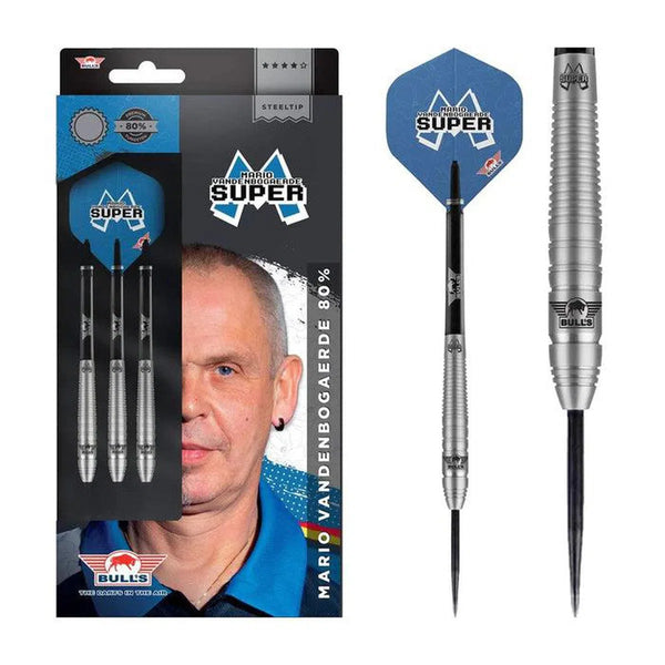 Bull's NL Mario Vandenbogaerde 80% Tungsten Steel Tip Darts-1-23 GRAM-Premier Darts