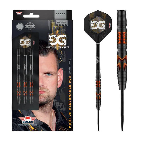 Bull's NL Martijn Kleermaker 90% Tungsten Steel Tip Darts-1-23 GRAM-Premier Darts
