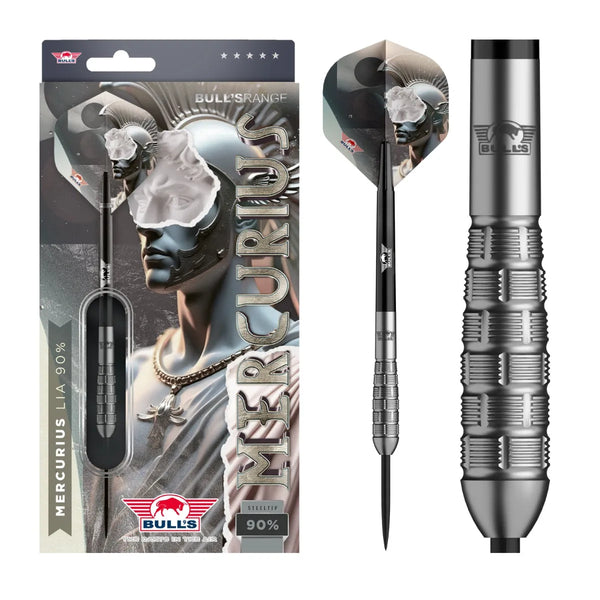Bull's NL Mercurius Lia 90% Tungsten Steel Tip Darts-1-16 GRAM-Premier Darts