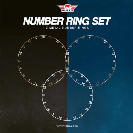 Bull's NL Metal Number Ring Set (Set of 3)