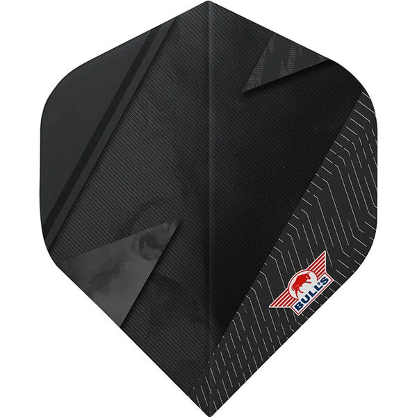 Bull's NL Mighty Grip Black No2 Flights-1-Premier Darts
