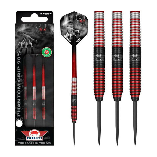 Bull's NL Phantom Grip 90% Tungsten Steel Tip Darts-1-23 GRAM-Premier Darts