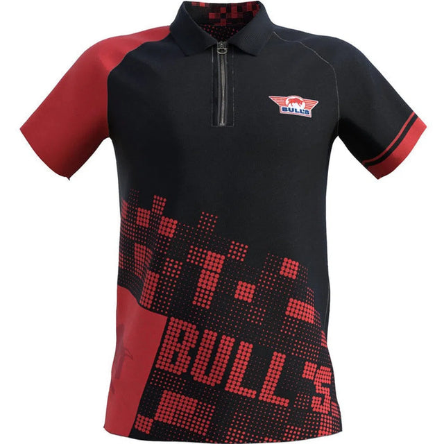 Bull's NL Plain Black & Red Shirt