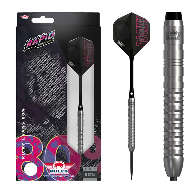 Bull's NL Ricky Evans E2 80% Tungsten Steel Tip Darts – Premier Darts