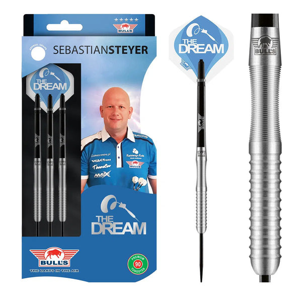 Bull's NL Sebastian Steyer E2 90% Tungsten Steel Tip Darts-1-24 GRAM-Premier Darts