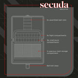 Bull's NL Secuda Deluxe Black Darts Case