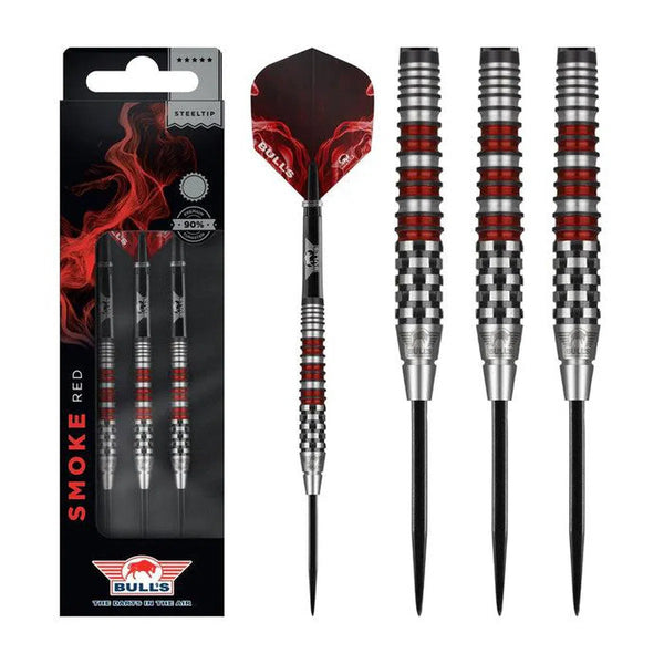 Bull's NL Smoke Red A 90% Tungsten Steel Tip Darts-1-23 GRAM-Premier Darts