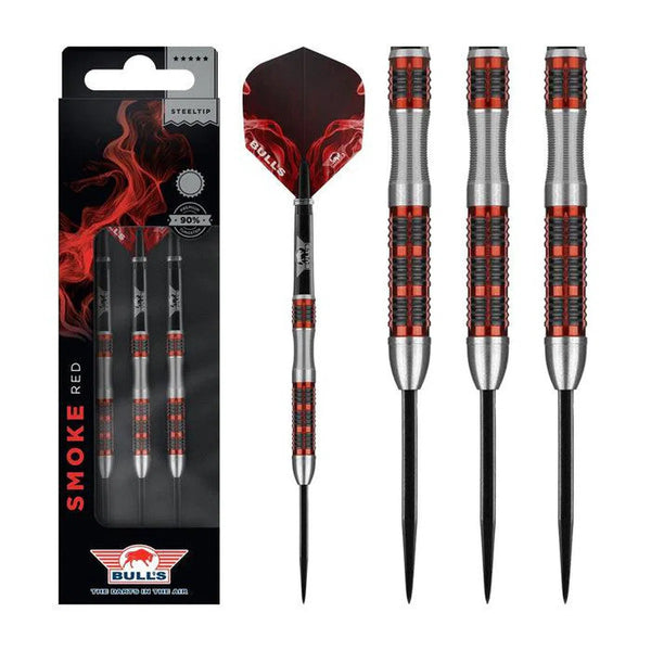 Bull's NL Smoke Red B 90% Tungsten Steel Tip Darts-1-23 GRAM-Premier Darts
