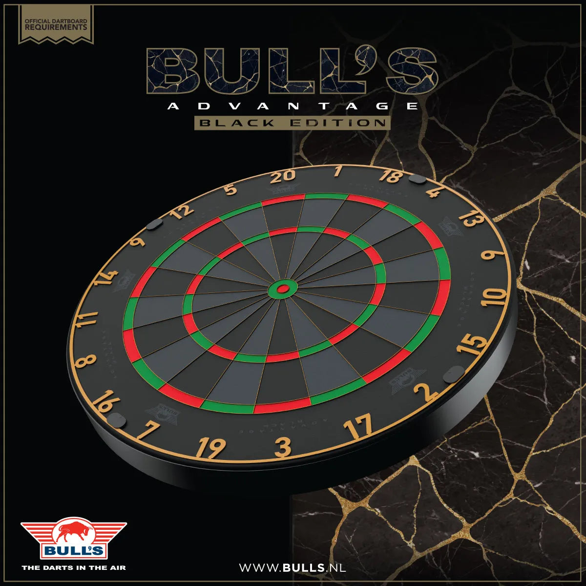 Bull's NL Advantage Black Professional Dartboard
