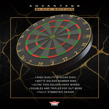 Bull's NL Advantage Black Professional Dartboard