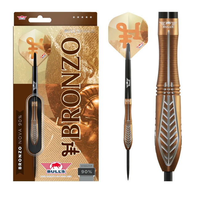 Bull's NL Bronzo Nova 90% Tungsten Steel Tip Darts