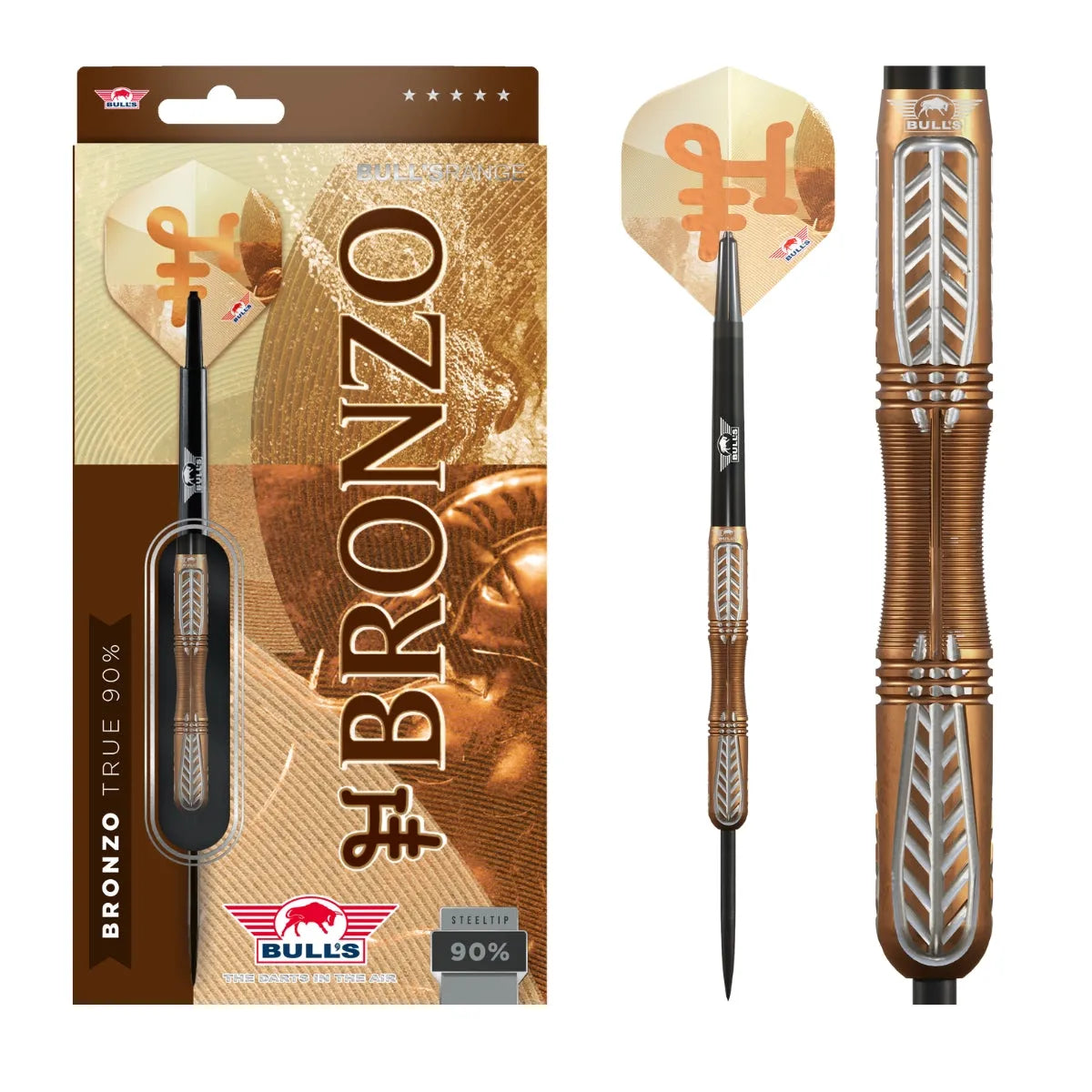 Bull's NL Bronzo True 90% Tungsten Steel Tip Darts