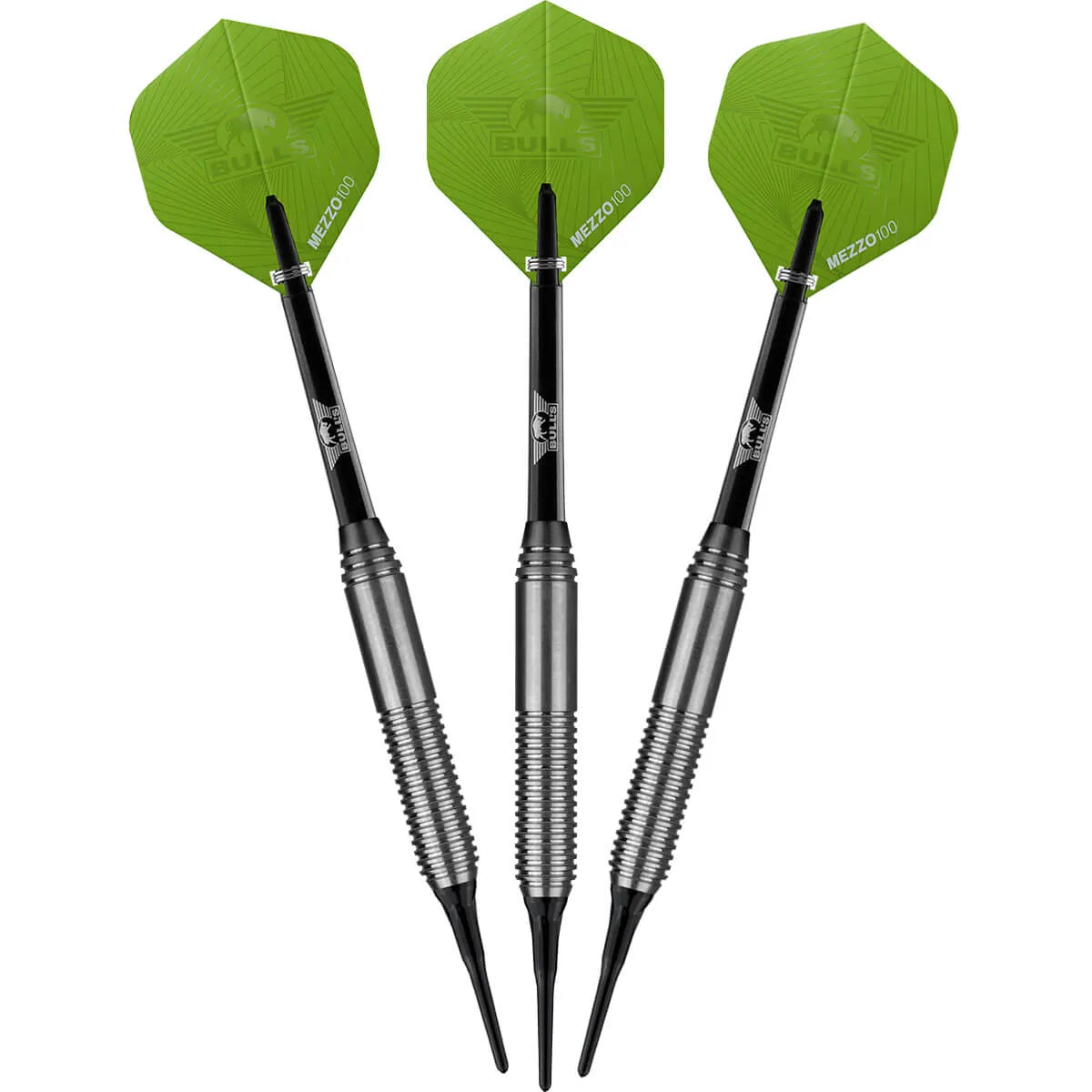 Bull's NL Charge Green Stainless Soft Tip Darts-2-18 GRAM-Premier Darts