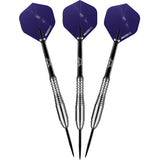 Bull's NL Charge Purple Nickel Coated Brass Steel Tip Darts-5-22 GRAM-Premier Darts