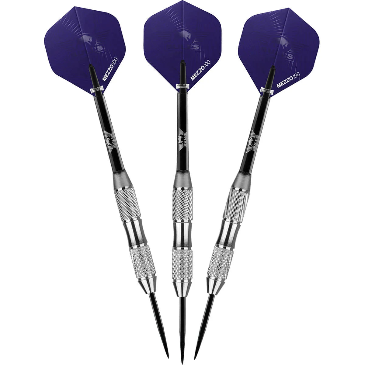 Bull's NL Charge Purple Nickel Coated Brass Steel Tip Darts-10-22 GRAM-Premier Darts