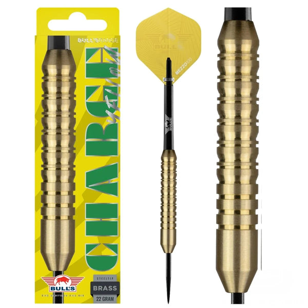 Bull's NL Charge Yellow Brass Steel Tip Darts-1-22 GRAM-Premier Darts