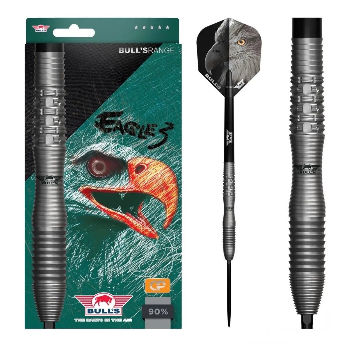 Bull's NL Eagle 3 CP 90% Tungsten Steel Tip Darts-1-22 GRAM-Premier Darts