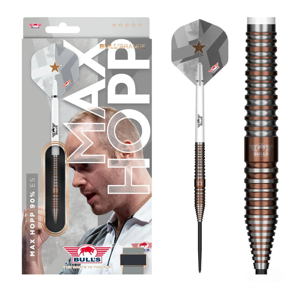 Bull's NL Max Hopp E5 90% Tungsten Steel Tip Darts-1-22 GRAM-Premier Darts