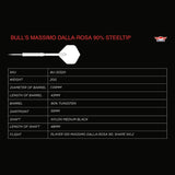Bull's NL Massimo DallaRosa 90% Tungsten Steel Tip Darts