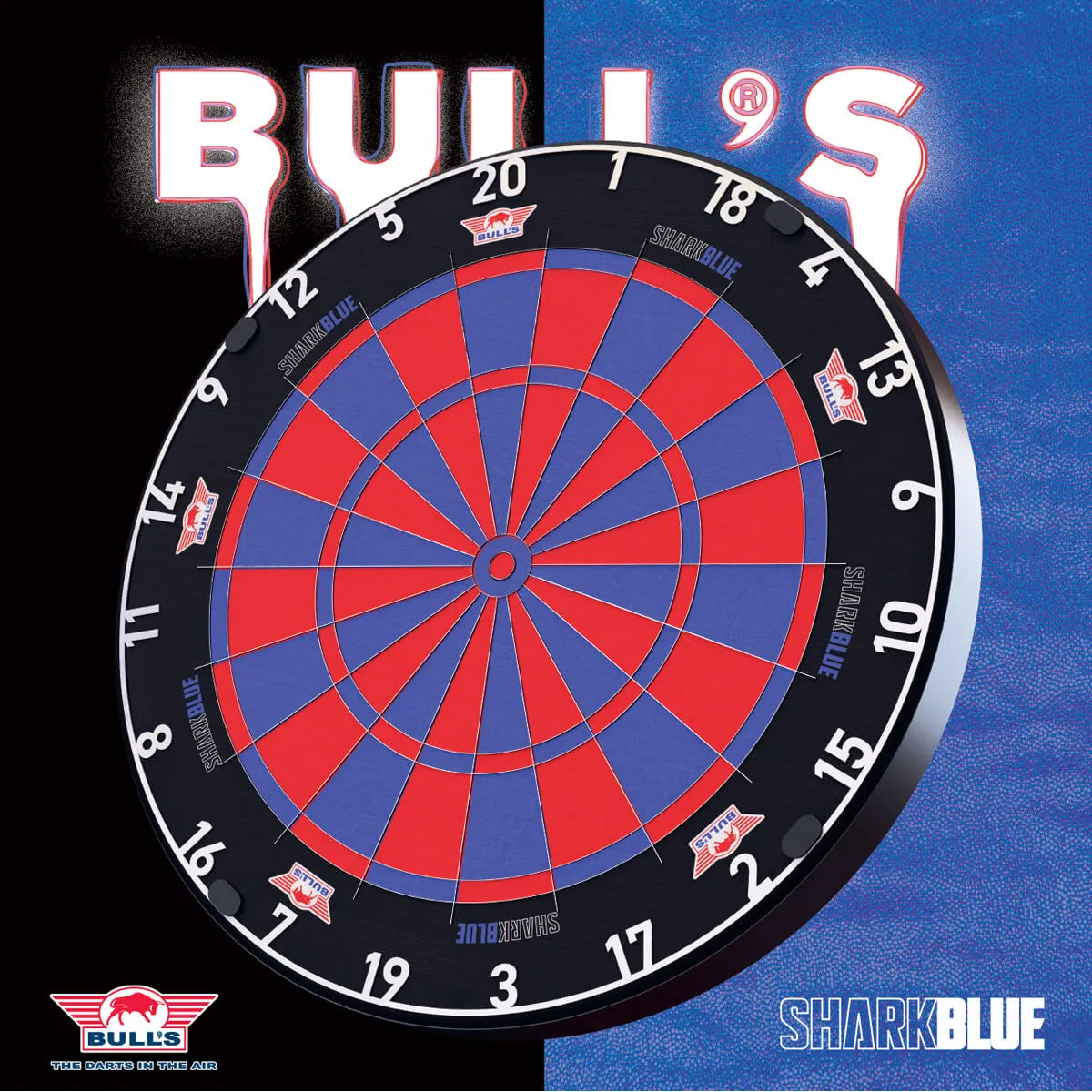 Bull's NL Shark Pro Blue Dartboard-2-Premier Darts