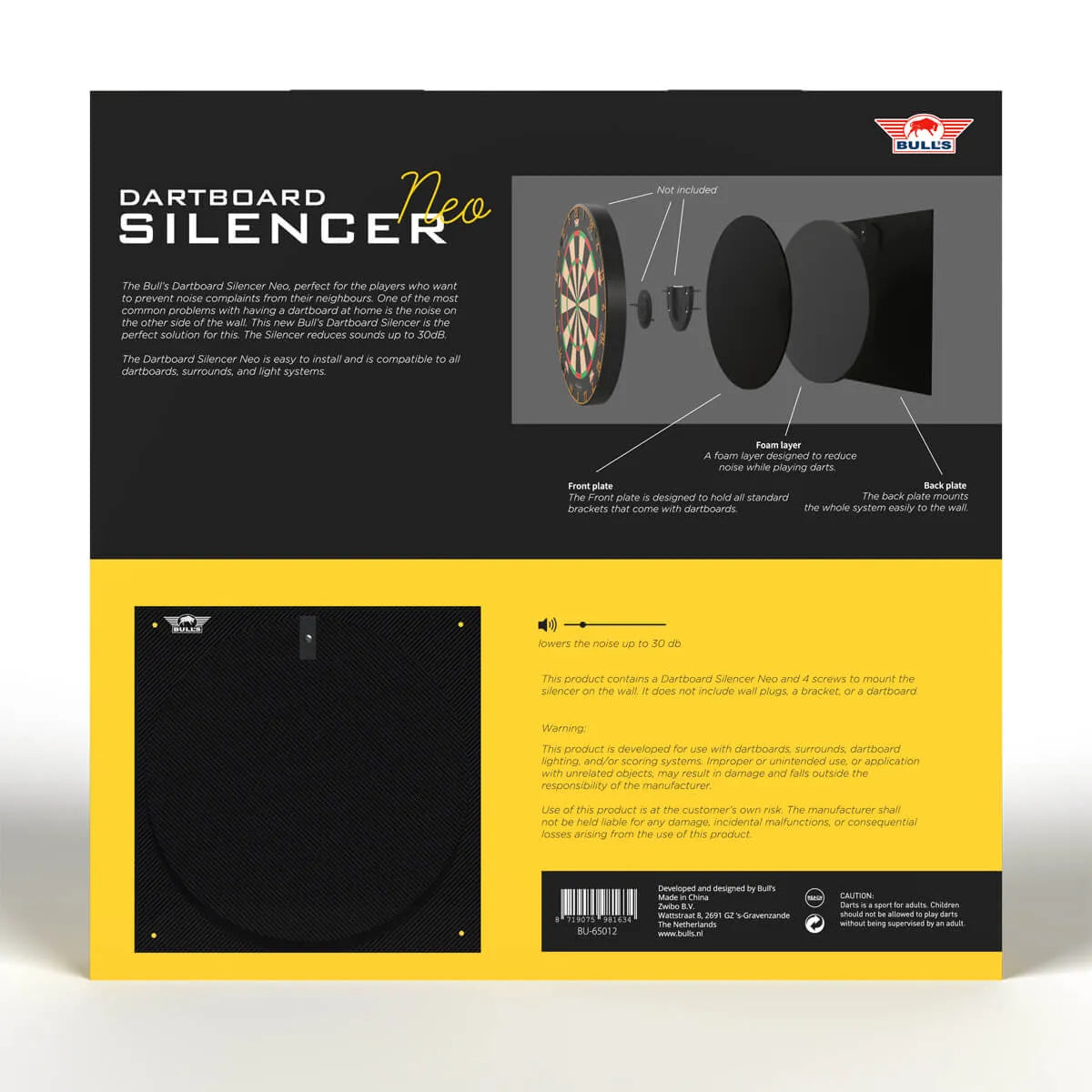 Bull's NL Dartboard Silencer Neo-2-Premier Darts