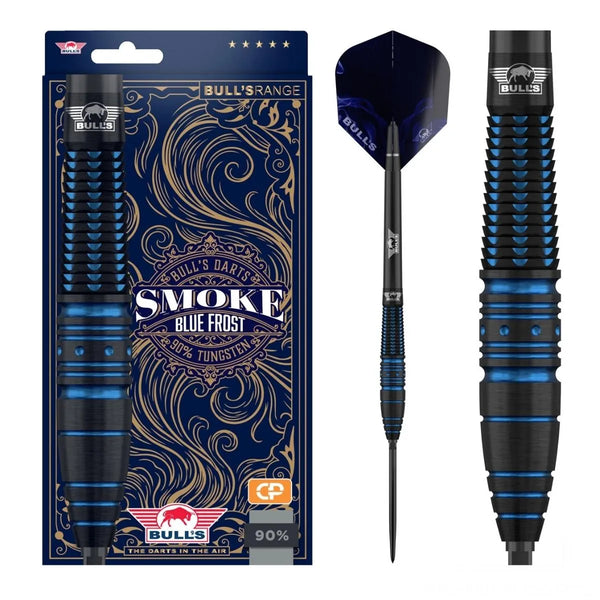 Bull's NL Blue Frost CP 90% Tungsten Steel Tip Darts-1-22 GRAM-Premier Darts