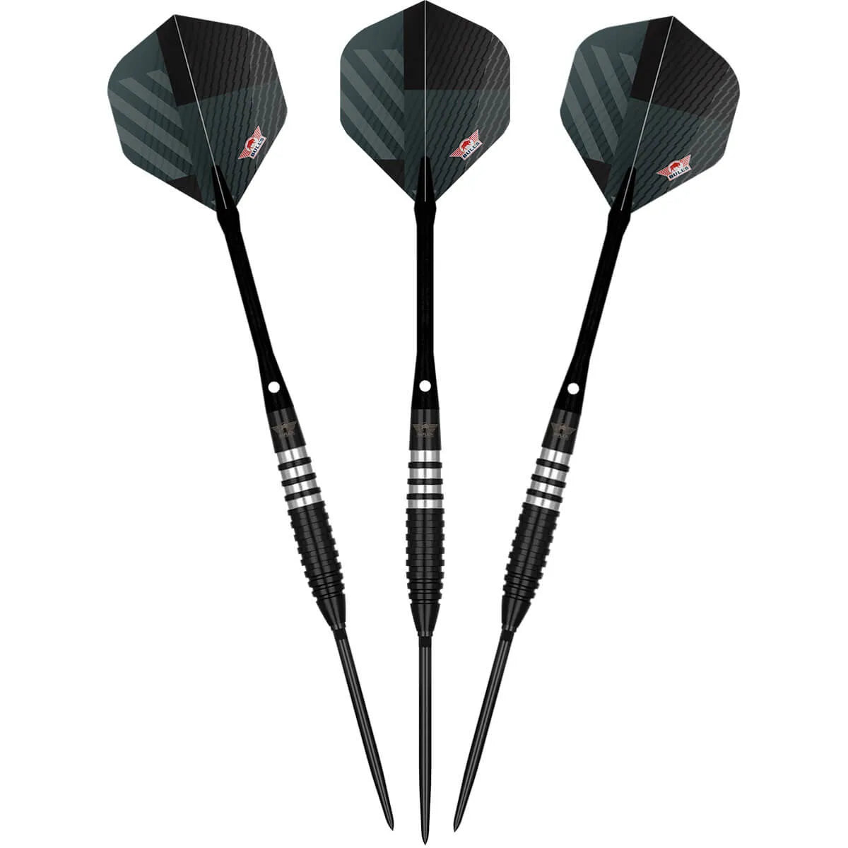 Bull's NL Volt Black CP 80% Tungsten Steel Tip Darts-4-21 GRAM-Premier Darts