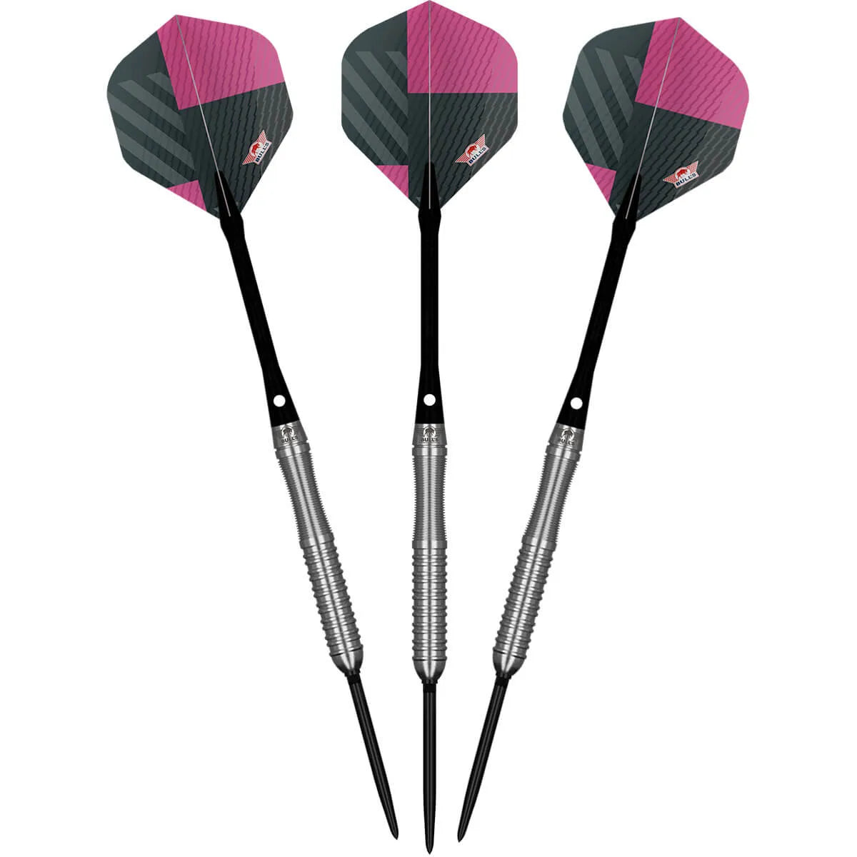 Bull's NL Volt Pink CP 80% Tungsten Steel Tip Darts-4-22 GRAM-Premier Darts