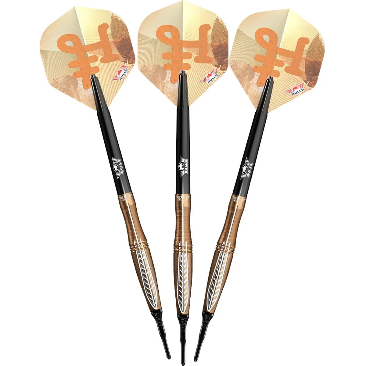 Bull's NL Bronzo Flux 90% Tungsten Soft Tip Darts