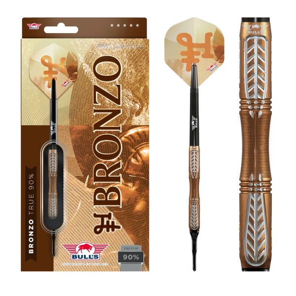 Bull's NL Bronzo True 90% Tungsten Soft Tip Darts-1-19 GRAM-Premier Darts