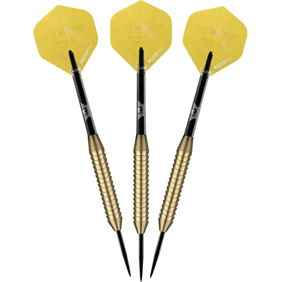 Bull's NL Charge Yellow Brass Steel Tip Darts-6-22 GRAM-Premier Darts