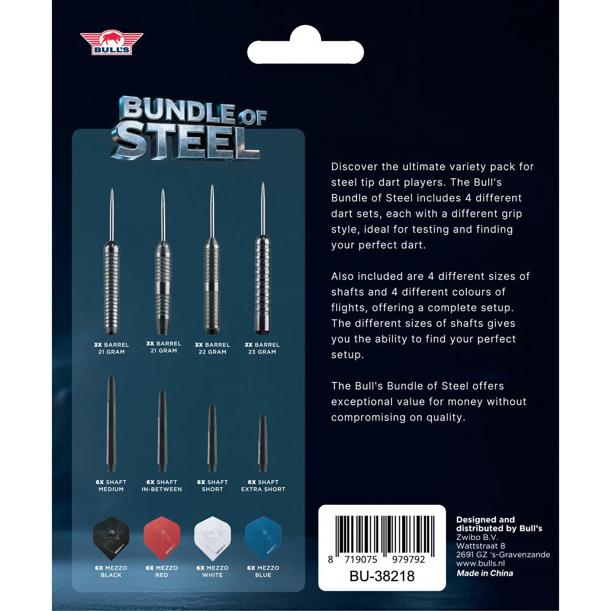 Bull's NL Bundle of Steel Set-5-Premier Darts