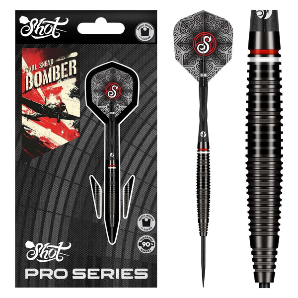 Shot Pro Series Carl Sneyd 90% Tungsten Steel Tip Darts-1-23 GRAM-Premier Darts