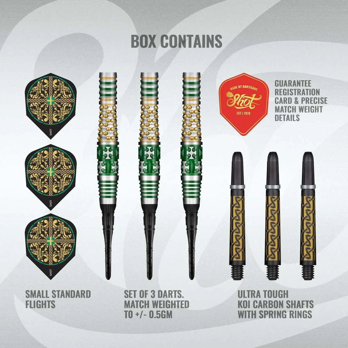 Shot Celt Cernunnos 90% Tungsten Soft Tip Darts-Darts-4-Premier Darts
