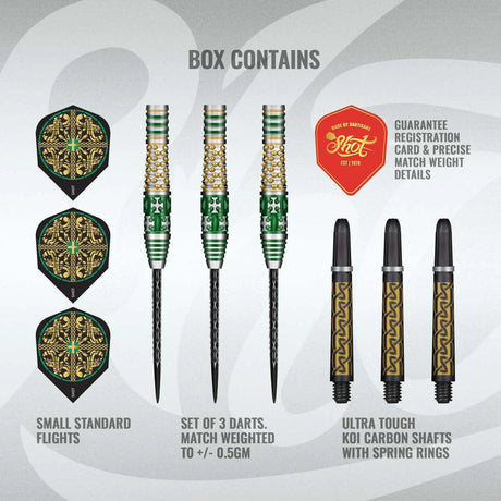 Shot Celt Cernunnos 90% Tungsten Steel Tip Darts-4-22 GRAM-Premier Darts