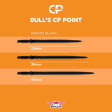 Bull's NL CP Ringed Grip Dart Points-4-Black-32mm-Premier Darts