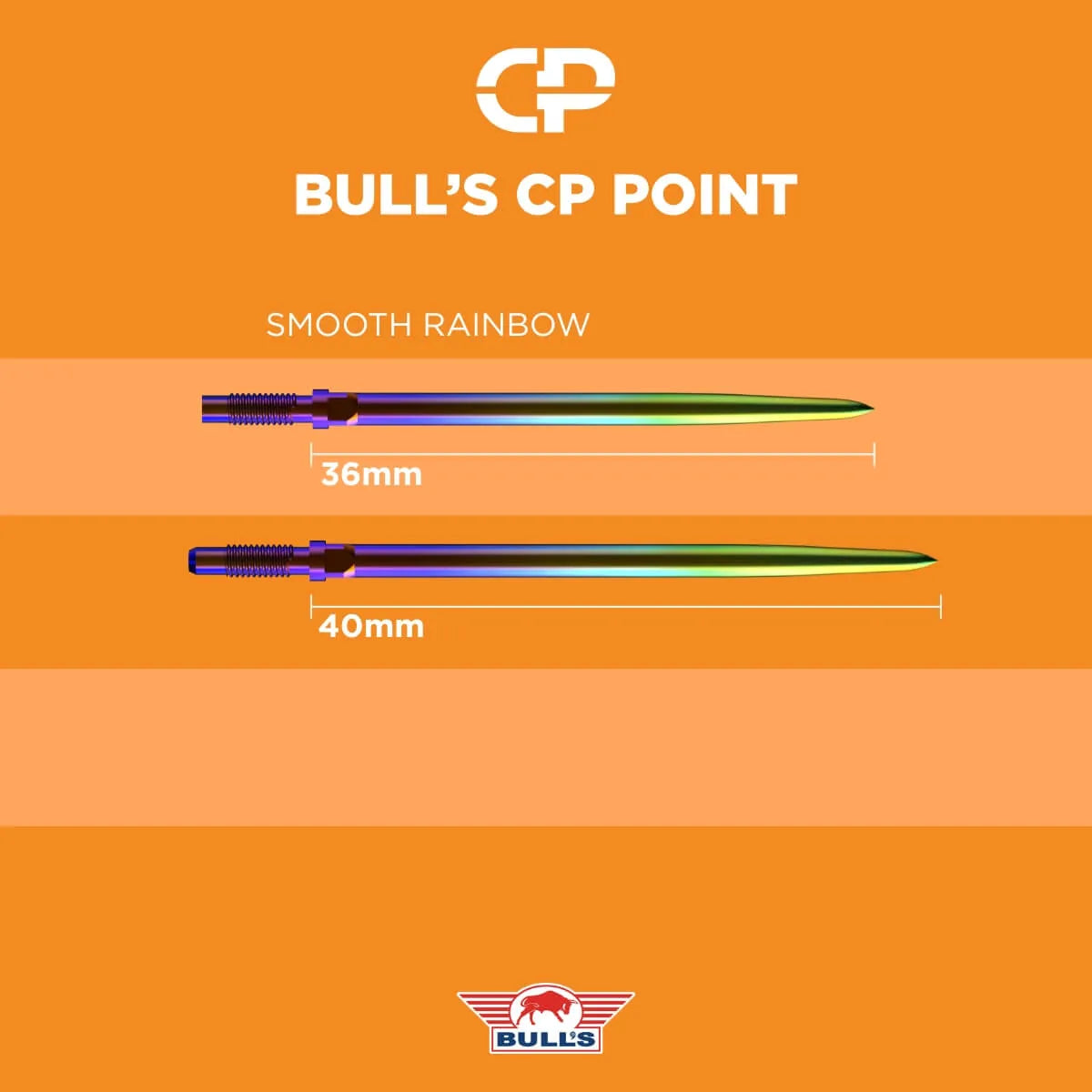 Bull's NL CP Smooth Dart Points-5-Black-32mm-Premier Darts
