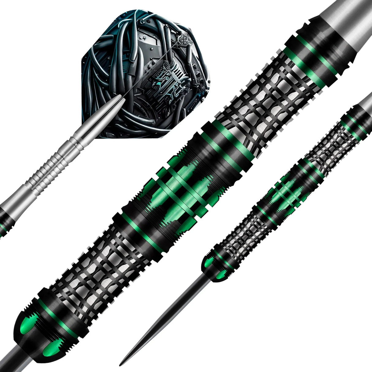 Shot AI Cyberpunk 90% Tungsten Steel Tip Darts-2-23 GRAM-Premier Darts