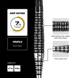 Mission Cameron Carolissen R2.5 95% Tungsten Steel Tip Darts-5-21 GRAM-Premier Darts