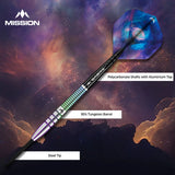 Mission Celestial Coral PVD 95% Tungsten Steel Tip Darts-4-21 GRAM-Premier Darts