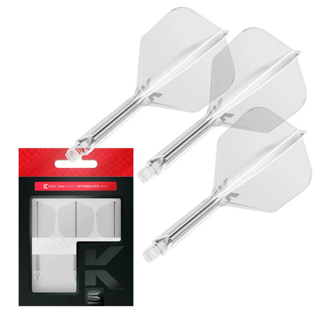 Target Darts K-Flex Flight System No6-15-Clear-Intermediate-Premier Darts
