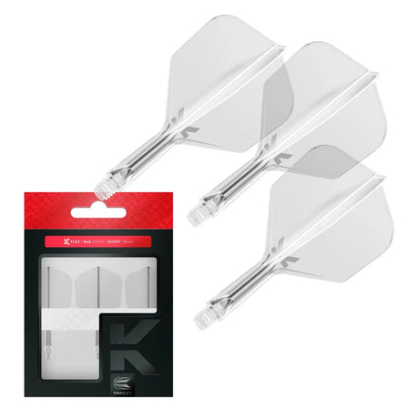 Target Darts K-Flex Flight System No6-14-Clear-Short-Premier Darts